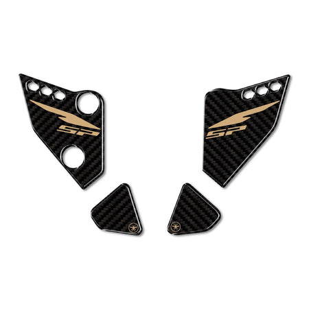 Adesivi 3D Protezioni Laterali Battitaco compatibili con Honda Hornet 1000 2025