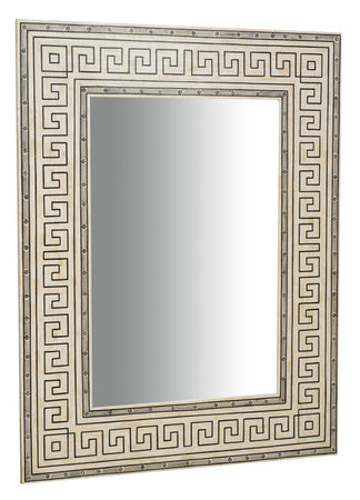 Biscottini Specchiera da appendere verticale/orizzontale in Legno e Osso di cammello L124xPR4XH163 Cm