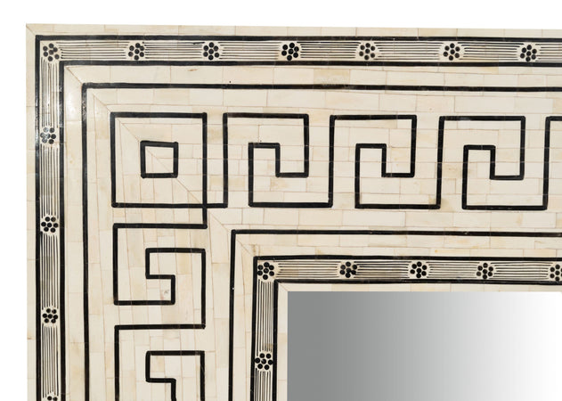 Biscottini Biscottini Specchiera da Parete Legno Osso Cammello 124x4x163 Orientabile