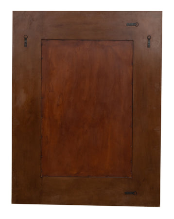 Biscottini Specchiera da appendere verticale/orizzontale in Legno e Osso di cammello L124xPR4XH163 Cm