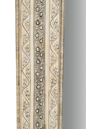 Biscottini Specchiera da appendere verticale/orizzontale in Legno e Osso di cammello L95xPR5XH122 Cm