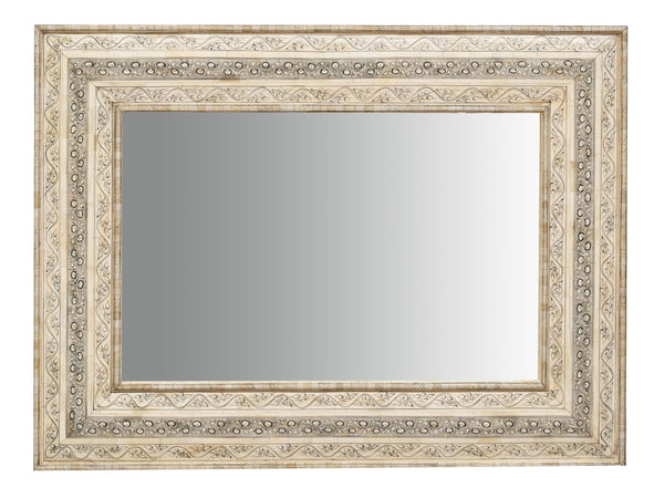 Biscottini Specchiera da appendere verticale/orizzontale in Legno e Osso di cammello L95xPR5XH122 Cm