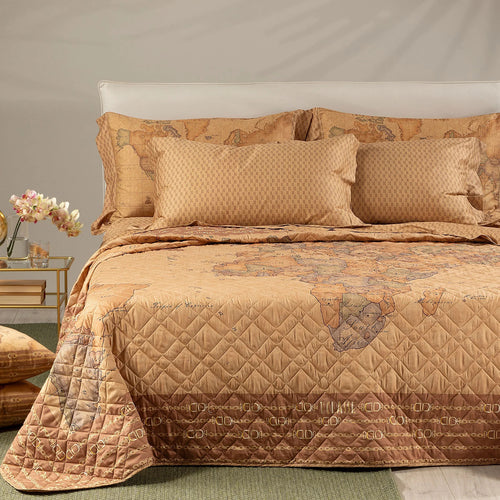 Copriletto Trapuntato Geo Classic C 24 ! Alvero Martini   In Raso Di Cotone Matrimoniale - Eleganza e Comfort