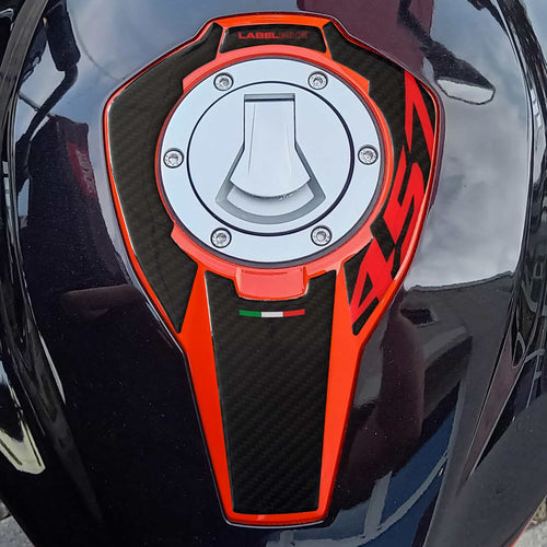 Adesivo 3D Sopraserbatoio protezione moto compatibile con Aprilia Tuono 457 2025