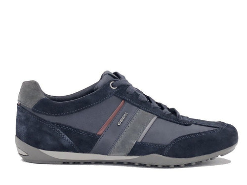 GEOX Sneakers uomo U WELLS C navy - dark burgundi