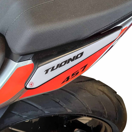 Adesivi Gel 3D Protezioni Maniglie moto compatibili con Aprilia Tuono 457 2025