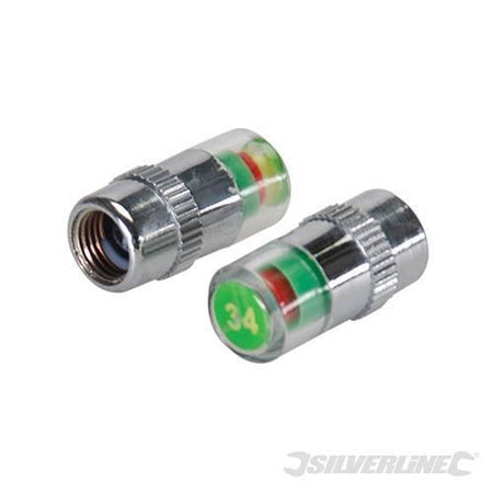 Set di copri tappi per pneumatici Silverline 2 pezzi Silverline