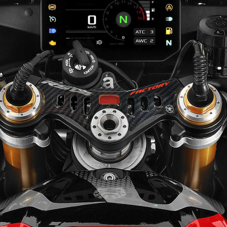 Adesivo Piastra Protezione Sterzo moto compatibile con Aprilia RSV4 Factory 2025
