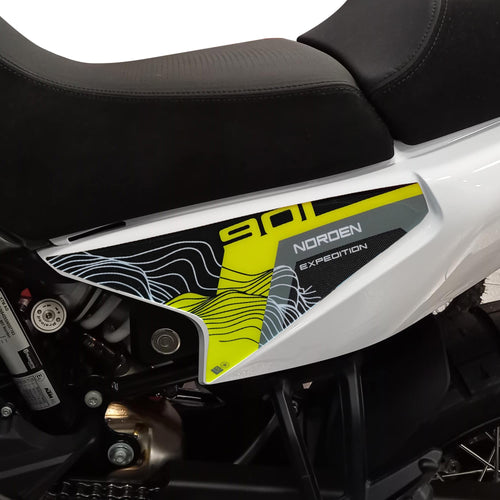 Adesivi 3D Fianchi Laterali coda moto compatibili con Husqvarna Norden 901 2025