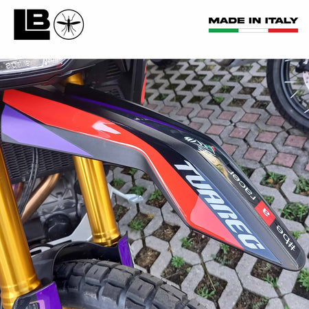 Adesivo 3D Protezione Parafango moto compatibile con Aprilia Tuareg Rally 660