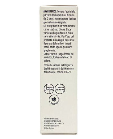 Glicem stop 60 caps. Gelso, Gymnema, Acido folico, Banaba, Cannella, Cromo, metabolismo dei carboidrati e del glucosio