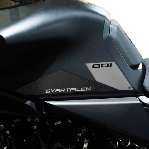 Adesivi Gel 3D Laterali Serbatoio moto compatibili con Husqvarna Svartpilen 801