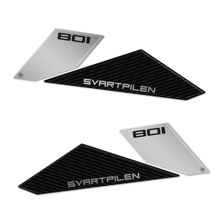 Adesivi Gel 3D Laterali Serbatoio moto compatibili con Husqvarna Svartpilen 801