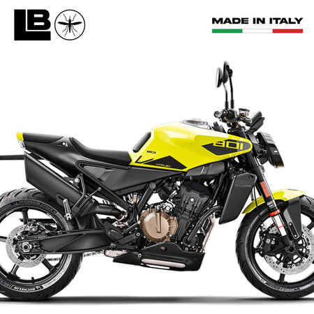 Adesivi 3D Laterali Serbatoio moto compatibili con Husqvarna Vitpilen 801 2025