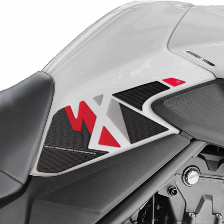 Adesivi 3D Protezioni Laterali Serbatoio compatibili con Honda NX500 2024-2025