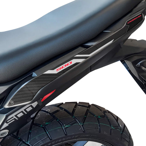 Adesivi 3D Protezioni Maniglie Passeggero compatibili con Honda NX500 2024-2025