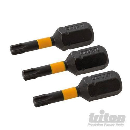 3 pz Punte inserti S2 ad impatto a taglio per cacciavite avvitatori in acciaio Triton