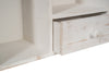 Biscottini VETRINETTA BACHECA IN LEGNO FINITURA BIANCA ANTICATA L60XPR18XH89 CM STILE SHABBY