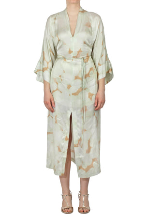 OTTOD'AME Ottod'ame - Abito - 450363 - Verde/Sabbia da donna