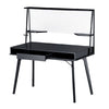 Scrivania Multifunzione con Lavagna Magnetica Cassetto 127.5x60cm Legno Nero