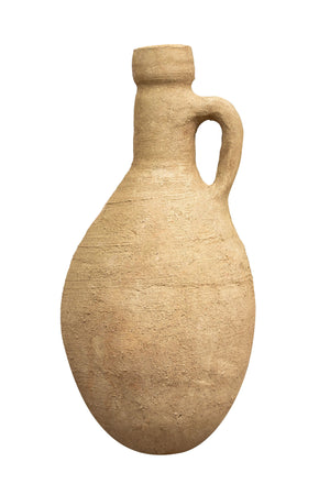 Biscottini Vecchia anfora giara con manico in terracotta L27xPR27xH60 cm manici diametro