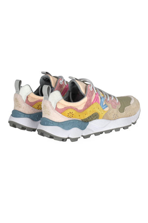 FLOWER MOUNTAIN Flower Mountain - Sneakers - 451021 - Verde/Rosa da donna