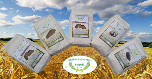 5kg Mix Pack Integrale RUSSELLO, TUMMINIA, SARACENO, INTEGRALE DI GRANO DURO, SEGALE-MOLINO ZAPPALA'