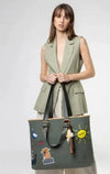 73BS9TZ01C BORSE SHOPPING V73 Verde 0000000306 - UNICA / Verde - BORSE SHOPPING