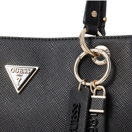 Guess borsa a spalla nera saffiano NOELLE HWZG9672250BLA