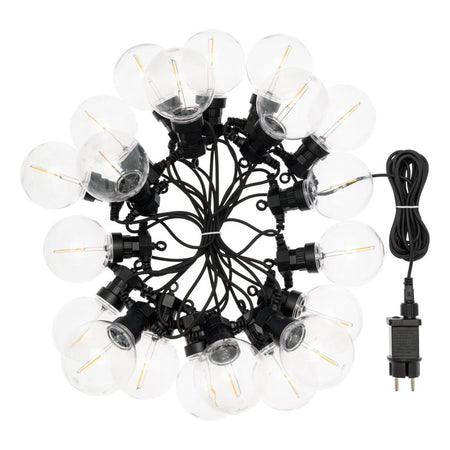 Catena luminosa Party con 20 lampade a led decorazione per veranda e giardino