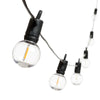 Catena luminosa con 20 lampadine a led decorazione per giardino 9,5 mt