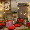 Catena luminosa con 20 lampadine a led decorazione per giardino 9,5 mt