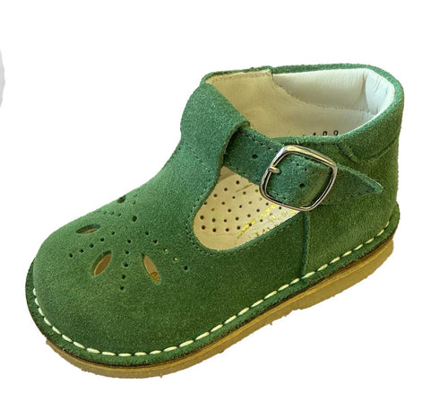 Scarpe giglio verde in vera pelle Kid's Heaven