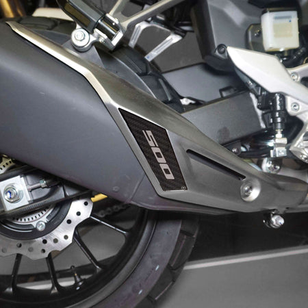 Adesivo Gel 3D Protezione Marmitta moto compatibile con Honda NX500 2024-2025