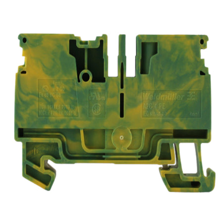 Morsetto passante terra 4mmq 1 piano 2 conduttori Weidmuller