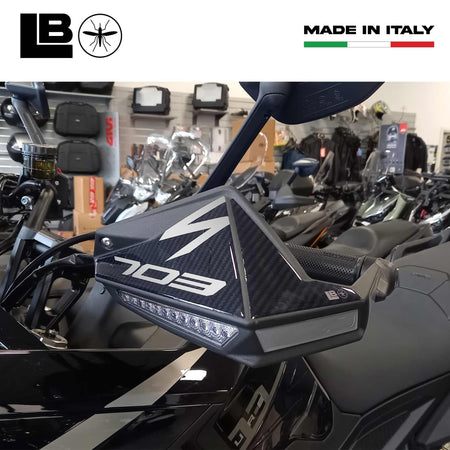 Adesivi 3D Protezioni Paramani Frontali moto compatibili con Zontes 703F 2025