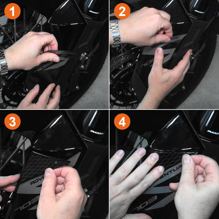 Adesivi 3D Protezioni Parasteli Parafango moto compatibili con Zontes 703F 2025