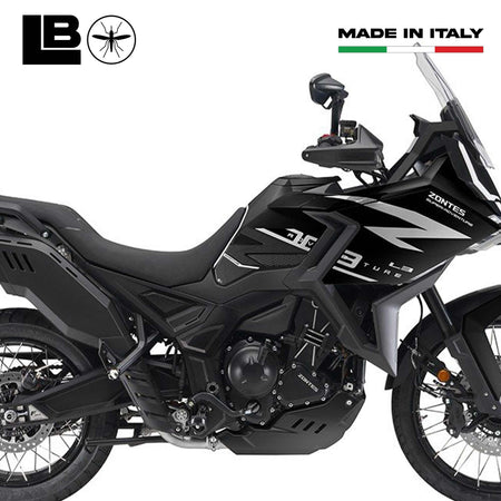 Adesivi 3D Protezioni Laterali Serbatoio moto compatibili con Zontes 703F 2025
