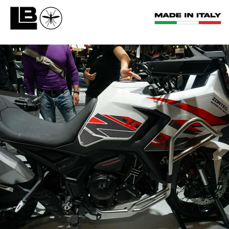 Adesivi 3D Protezioni Laterali Serbatoio moto compatibili con Zontes 703F 2025