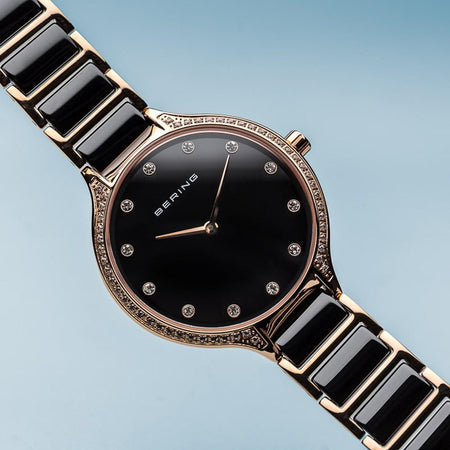 Bering Orologio Sale oro rosa brilliante