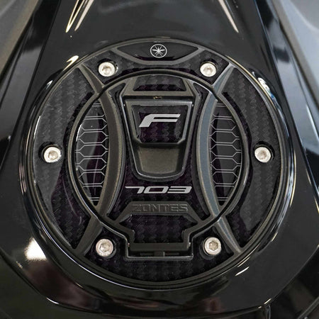 Adesivo Gel 3D Protezione Tappo Serbatoio moto compatibile con Zontes 703F 2025