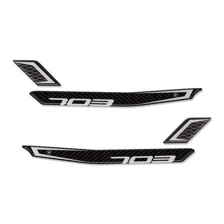 Adesivi Gel 3D Protezioni Maniglie Passeggero compatibili con Zontes 703F 2025