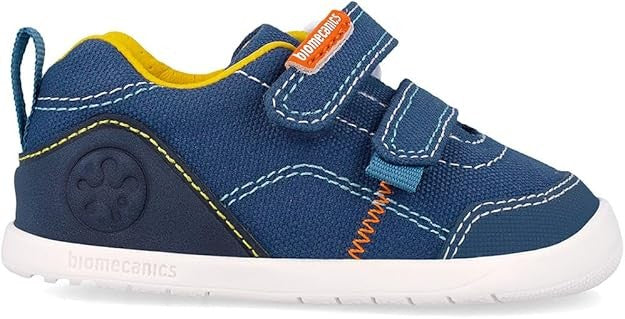 Scarpe tela wide primi passi blu  rosa naturale Biomecanics