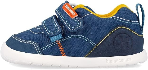 Scarpe tela wide primi passi blu  rosa naturale Biomecanics