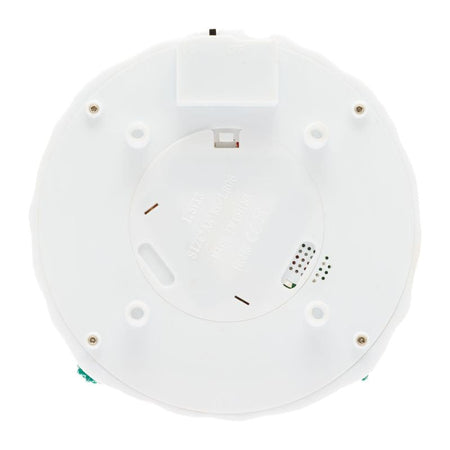 Sfera natalizia con glitter led in plastica con Babbo Natale e renne decorazione per interno h 18,5 cm