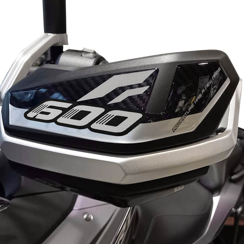 Adesivi 3D Protezioni Paramani Moto compatibili con QJ Motor SRT 600 SX 2024-25