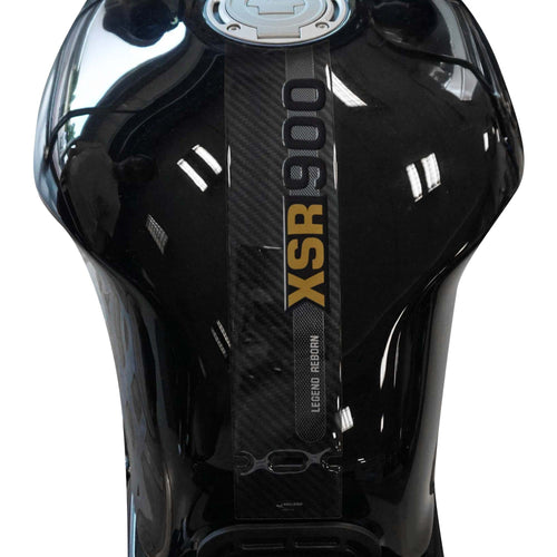 Paraserbatoio Adesivo 3D Protezione moto compatibile con Yamaha XSR 900 2025 oro