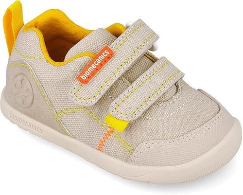 Scarpe tela wide primi passi blu  rosa naturale Biomecanics