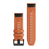 Garmin QuickFit 26 Band Silicone (Acc,fenix 6X 26mm QuickFit - Ember Orange Silicone Band - QuickFit 26, Watch strap, Silicone, Orange, 26 mm - Warranty: 24M)