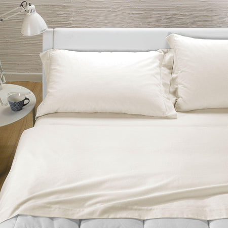 Caleffi Completo Lenzuola Flanella Tinta Unita per Letto Singolo Colors D38 - Passarelli Biancheria